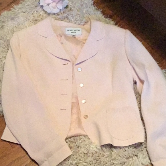 Two piece jacket n skirt Albert Nipon - Picture 3 of 3